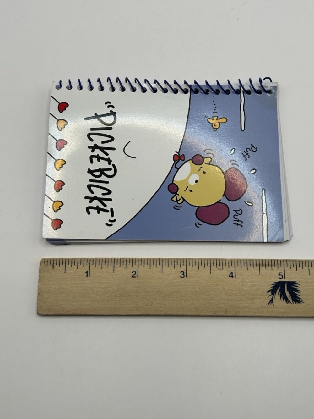 Sanrio 1995 Picke Bicke Spiral Notepad 33 Sheets Vintage Pickebicke Puff Bird - Picture 9 of 16